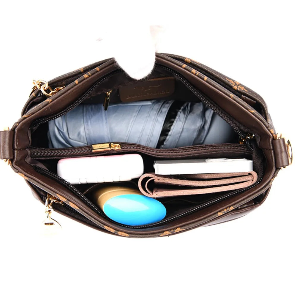 Sac bandoulière rétro en cuir