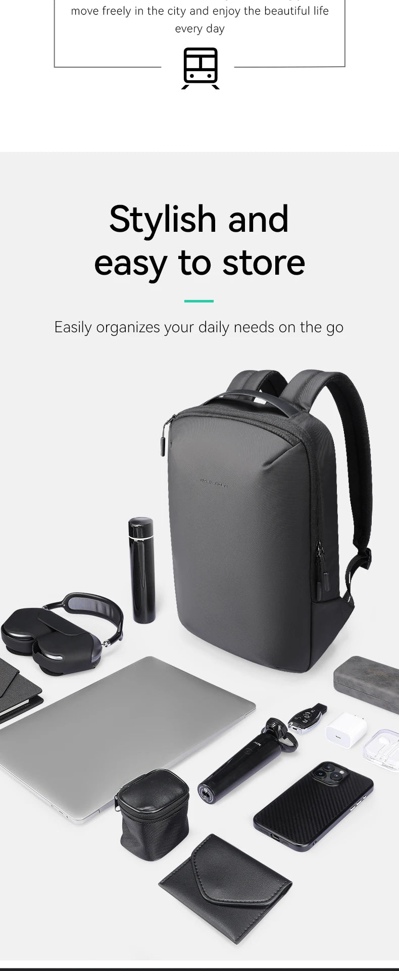 MARK RYDEN Male backpack waterproof bag airplane cabin backpack