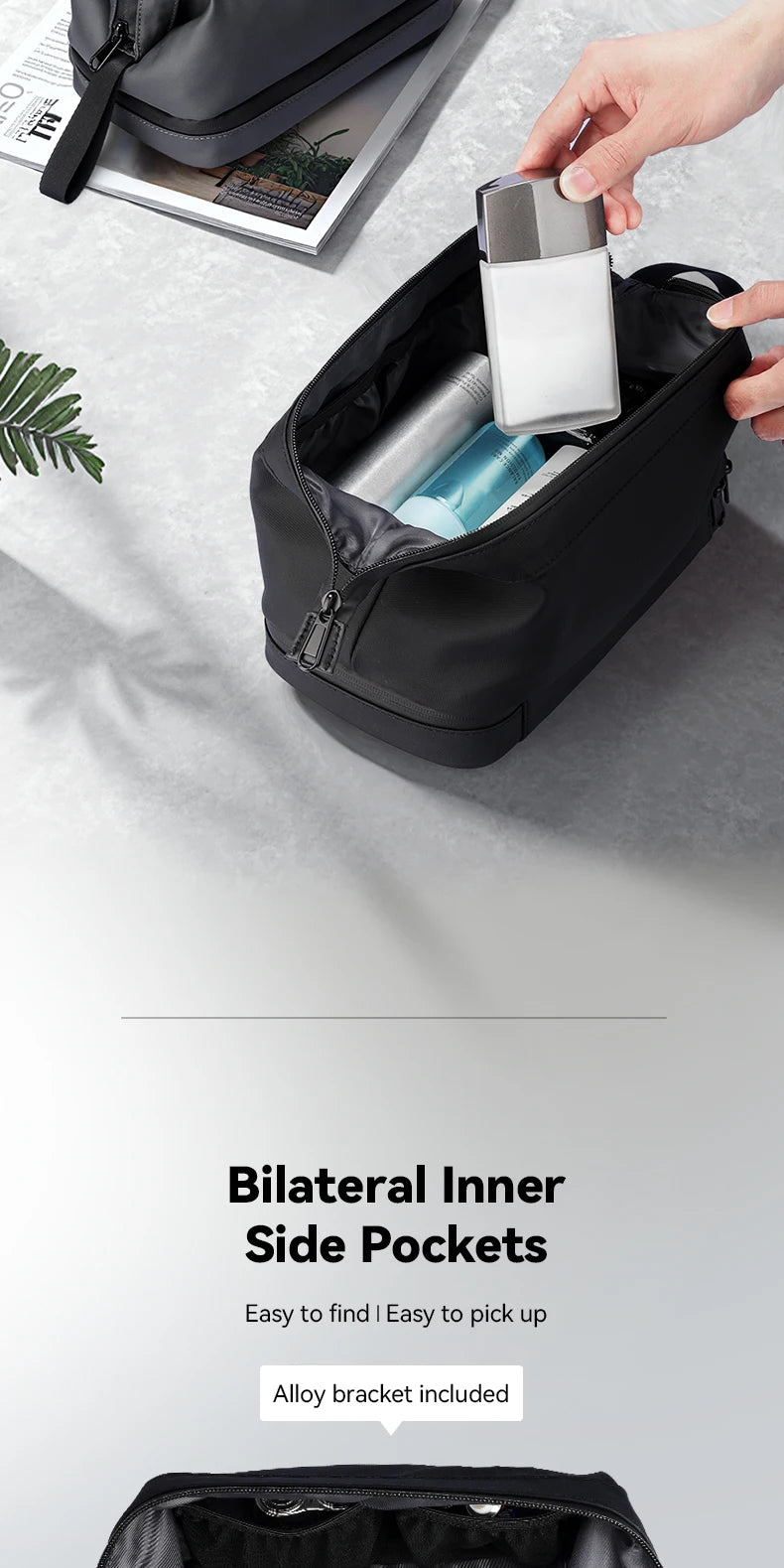 MARK RYDEN Travel Organizer Bag Toiletries Waterproof Pouch Makeup Bag