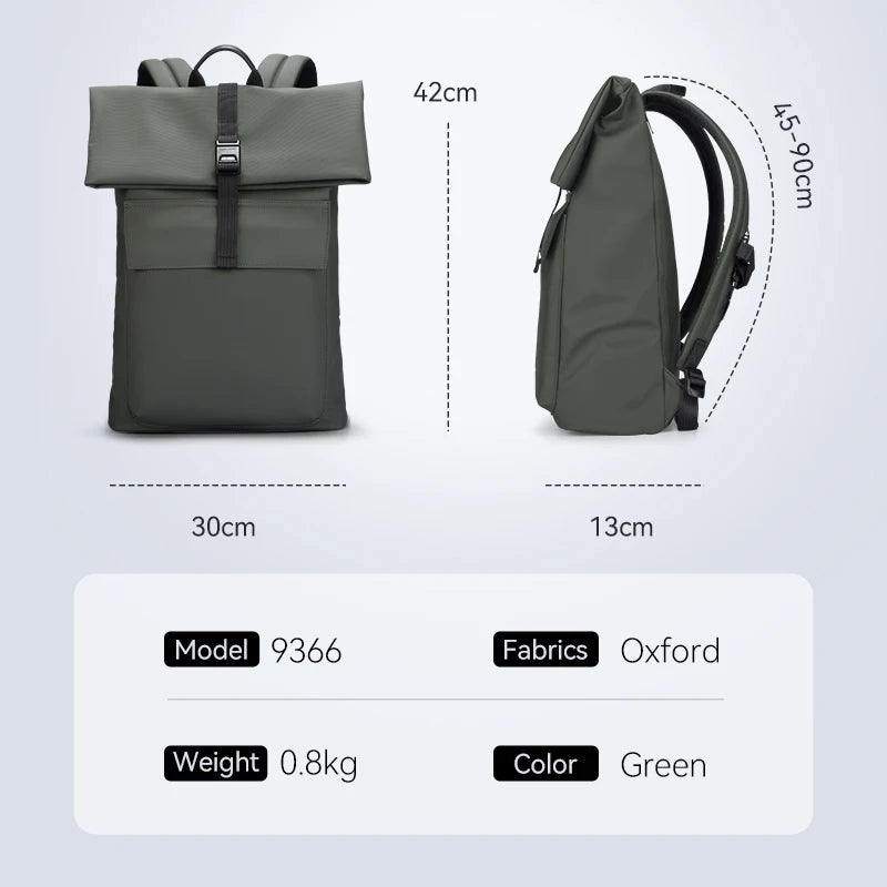 MarkRyden Sac à dos roll-top business – Design imperméable