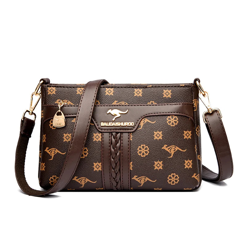 Sac bandoulière rétro en cuir