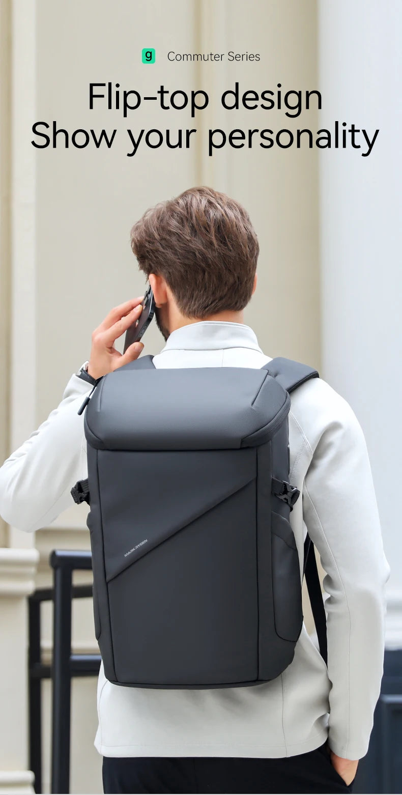 Men's 17inch Business Laptop Backpack Multifunctional Waterproof Travel Bag 360 Protection