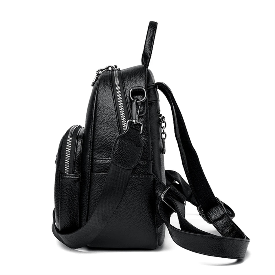 Sac à dos de voyage polyvalent en cuir