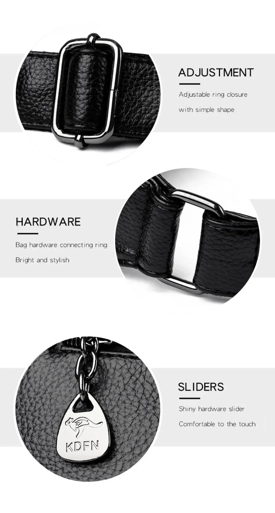 Sac à main en cuir à rabat, style urbain