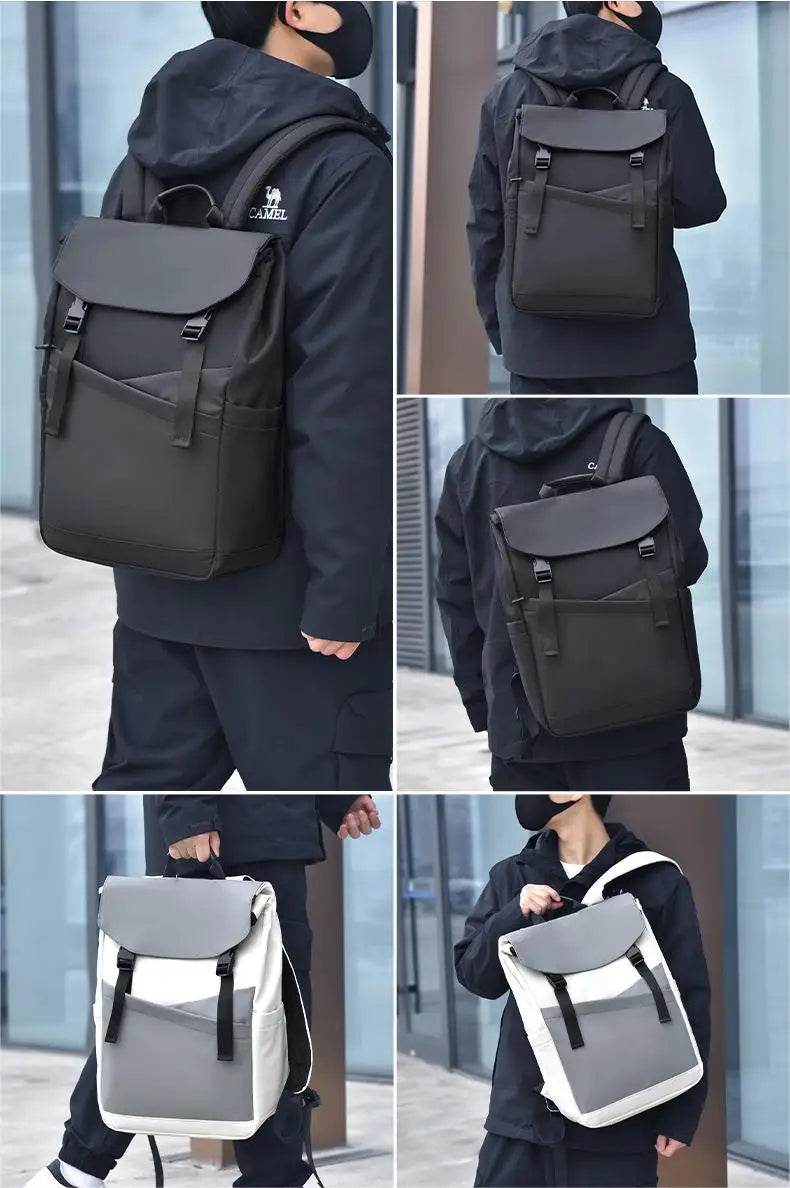 MARKROYAL Boys Laptop Backpack Large Capacity Flip Student Book Backpack Lightweight Travel Trendy Cool 15.6 Inch