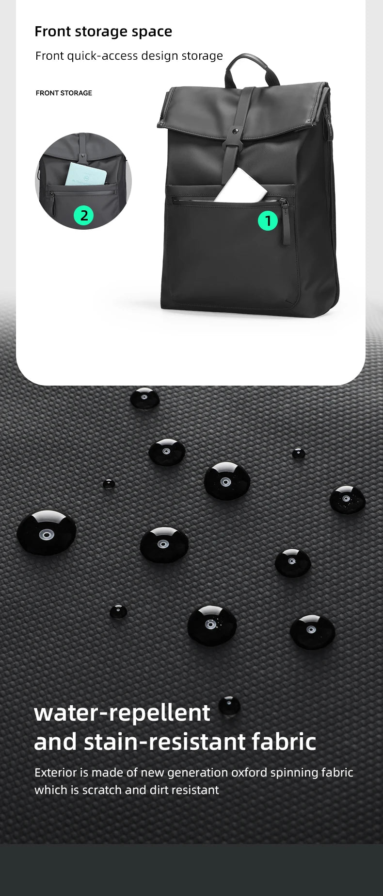 Mark Ryden Sac à dos en cuir – Style urbain et élégant