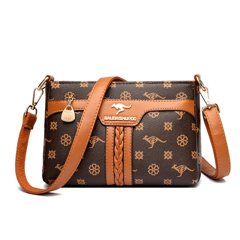 Sac bandoulière rétro en cuir