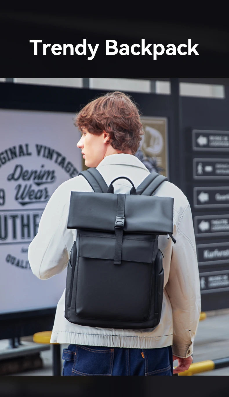 MarkRyden Sac à dos roll-top business – Design imperméable