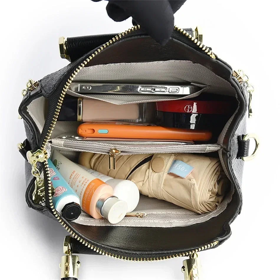 Sac à main effet crocodile – Élégance classique