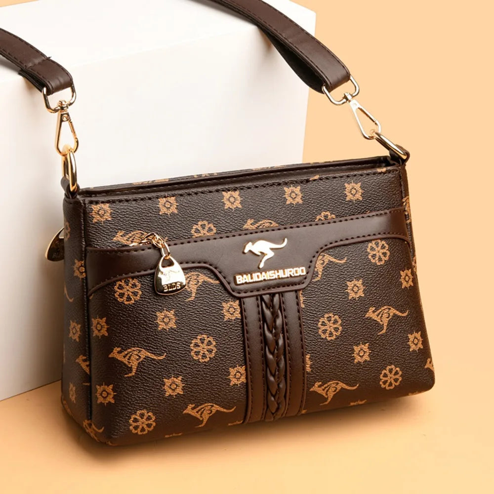 Sac bandoulière rétro en cuir