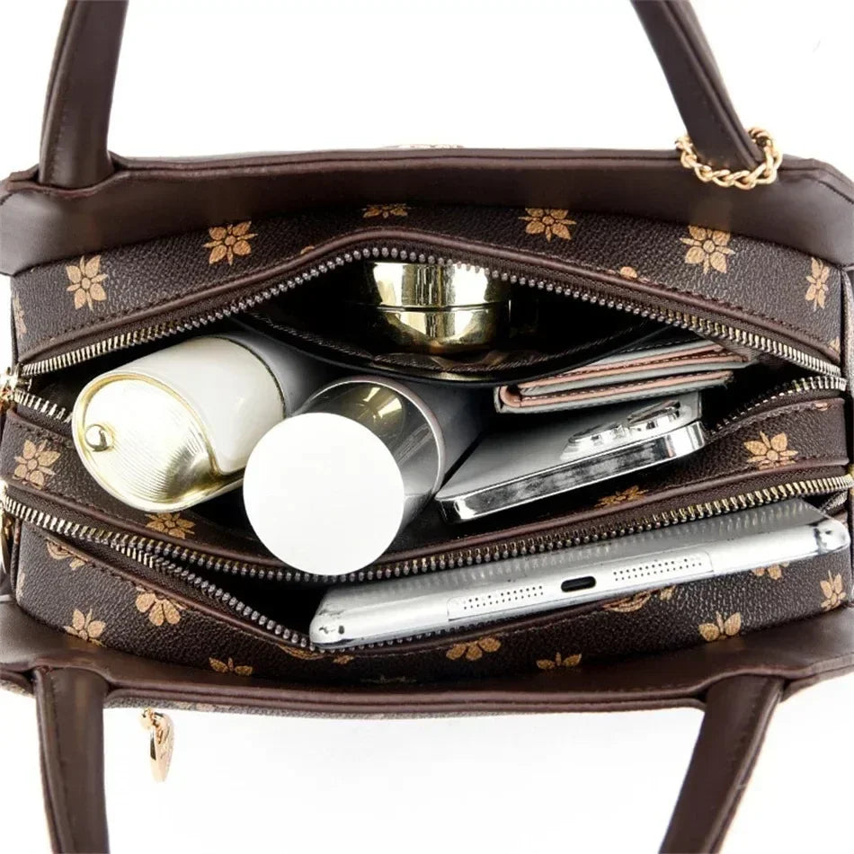 Sac à main effet crocodile – Élégance classique